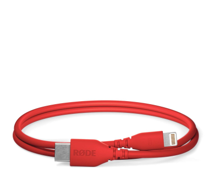 Kabel Lightning Rode SC21 (Red - Kabel USB-C - Lightning 30 cm (czerowny)